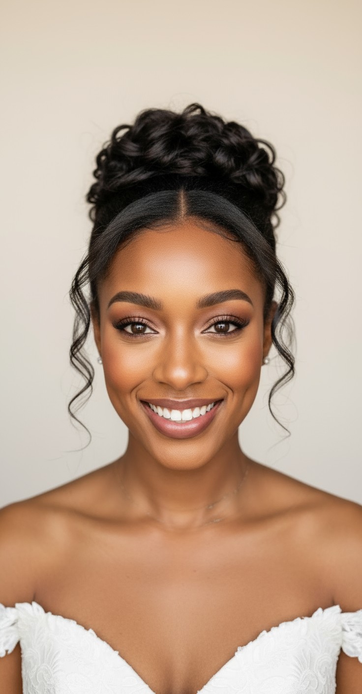 After Messy Wedding Hair